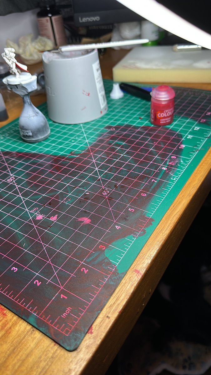 I would love to not spill something at least once while painting jfc