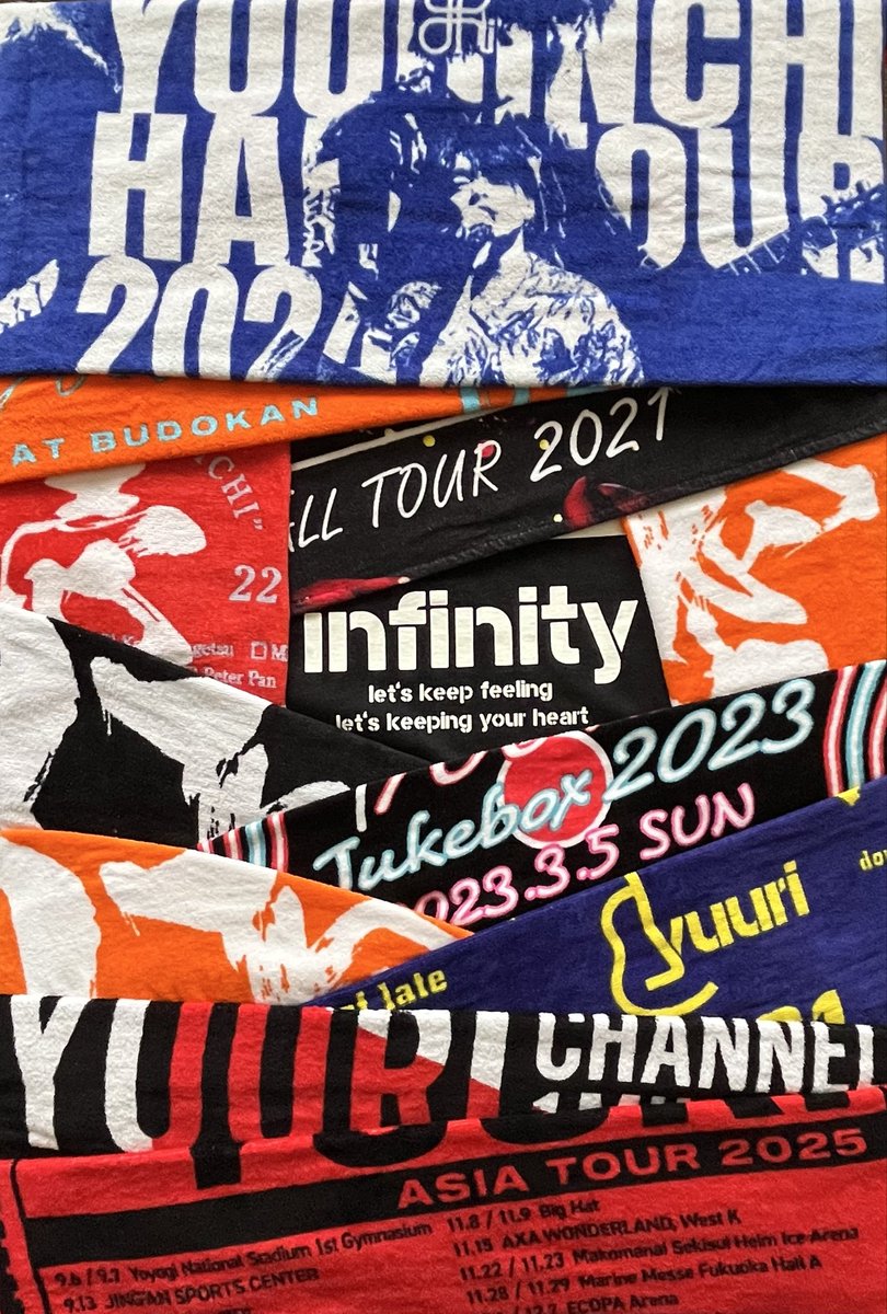 初めて買ったタオル黒優里 初めて参戦したライブ夏音 初めての💿ツアー