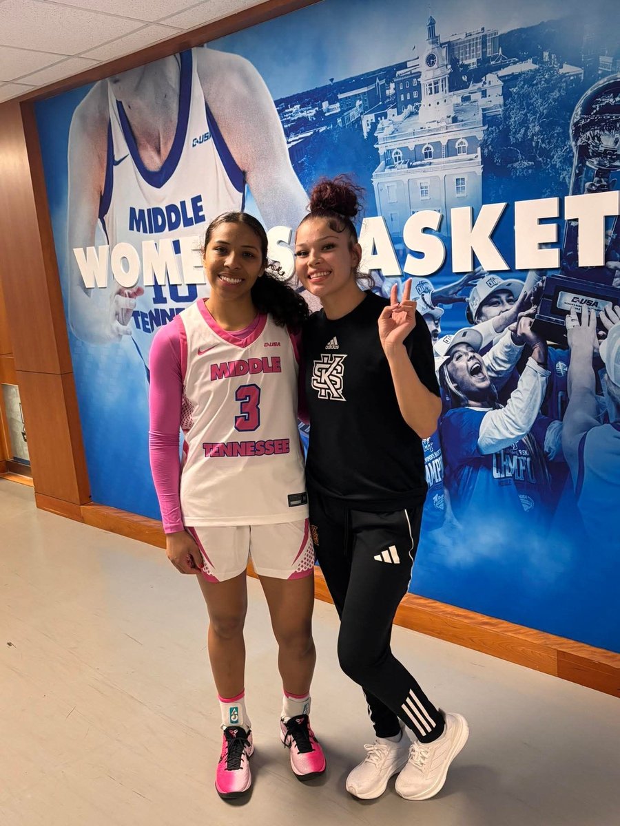 ndnsports's tweet image. Alayna Contreras (Ojibwe), out of Middle Tennessee State and Shania Nichols (Ojibwe) from Kennesaw State, went head to head today in Conference USA action. Contreras scored 28 points and Nichols added 8 points for the Owls as the Blue Raiders win 71-53
#NativeAthletes #Ojibwe #D1