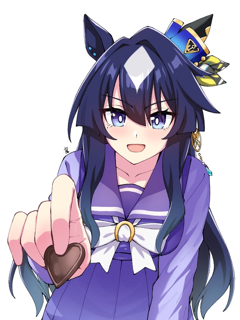 「トレーナーさん、この女王が作ったチョコレートを味わってみてください」
「あーーーん♪」

#ヴィルシーナ
#ウマ娘