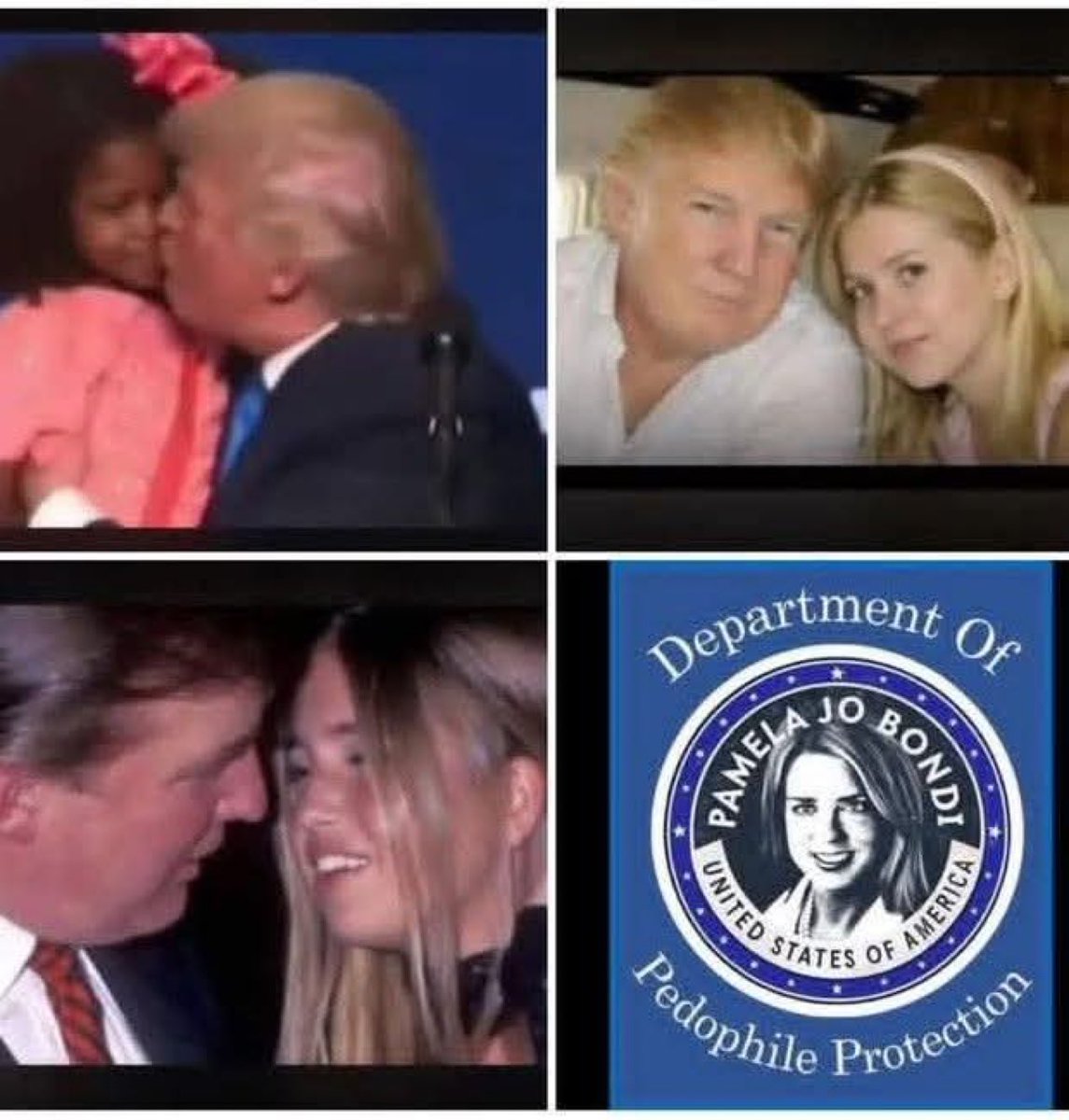 Pam bondi, la encubridora del pederasta.