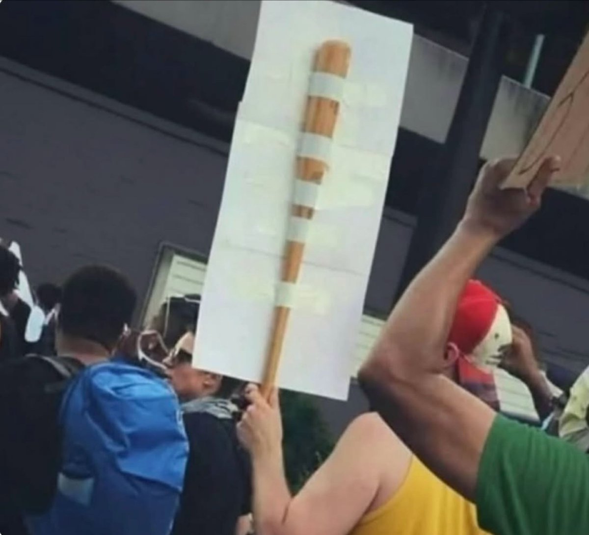 When it’s a peaceful protest but just in case