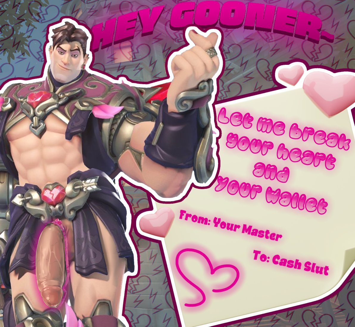 Looks like you got a valentines card~ Bet it's the first one you've ever recieved, aren't you a lucky gooner 😈 Surely you'll accept his invitation