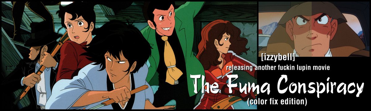 Spent a few months working on this, I am here to present my color fix for Lupin the Third: The Fuma Conspiracy. Made in collaboration with kneelack &amp; <a href="/ZeBenko_/">ZeBenko</a>. I hope you all enjoy! (banner by kneelack)