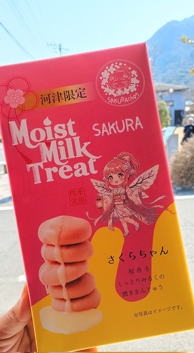 ujiharaseika's tweet photo. 🌸河津桜まつり2026🌸
河津各所で氏原の人気の商品が販売中です！
見付けたら是非、買って欲し〜な〜😊
🌸大大大人気の【桜しぐれ】
🌸NEWﾊﾟｯｹｰｼﾞで登場【桜饅頭(ｺｼﾂﾌﾞ)】
🌸新商品【さくらちゃん】
 #氏原製菓  #河津桜まつり   #桜まんじゅう  #桜しぐれ  #さくらちゃん https://t.co/vhakHqs9gh