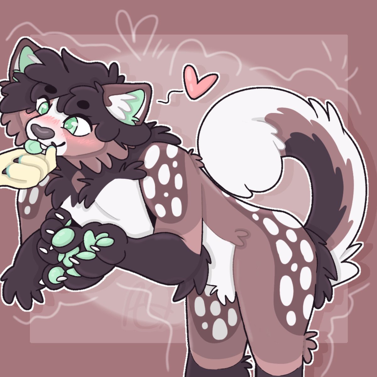 It's Valentines Day! Here is a Pubby Boy Swooning Over his Puppy Girl 🫶✨️
#furryart #chibi #shipart