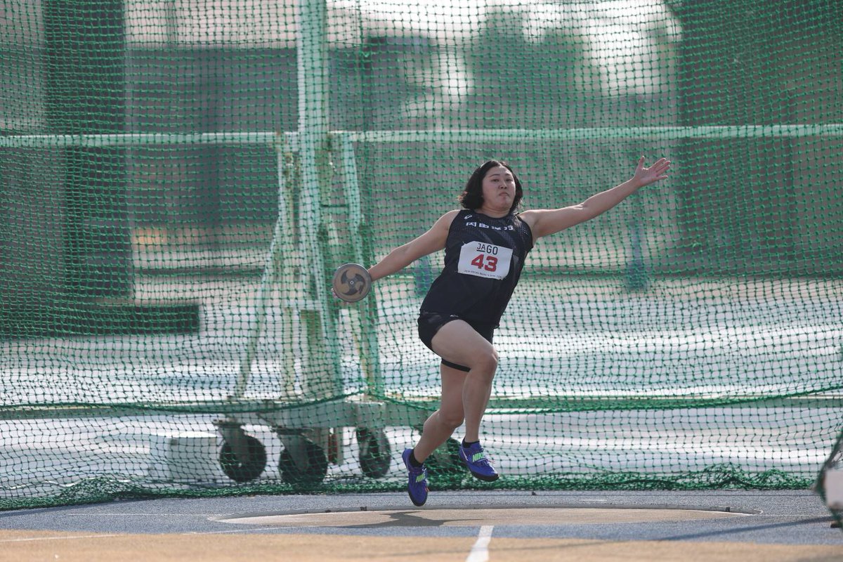 #JAG大崎
女子円盤投
辻川美乃利（内田洋行AC）50m47で制覇！