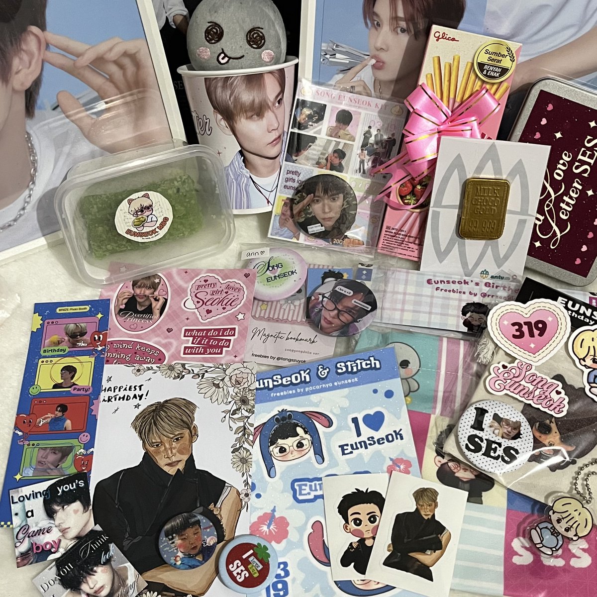 super duper early birthday party for #EUNSEOK &amp; for the first time spending valentines day with briize! thank you for hosting such a sweet memorable event <a href="/DearSES_/">DearSES .ᐟ</a> ❤️