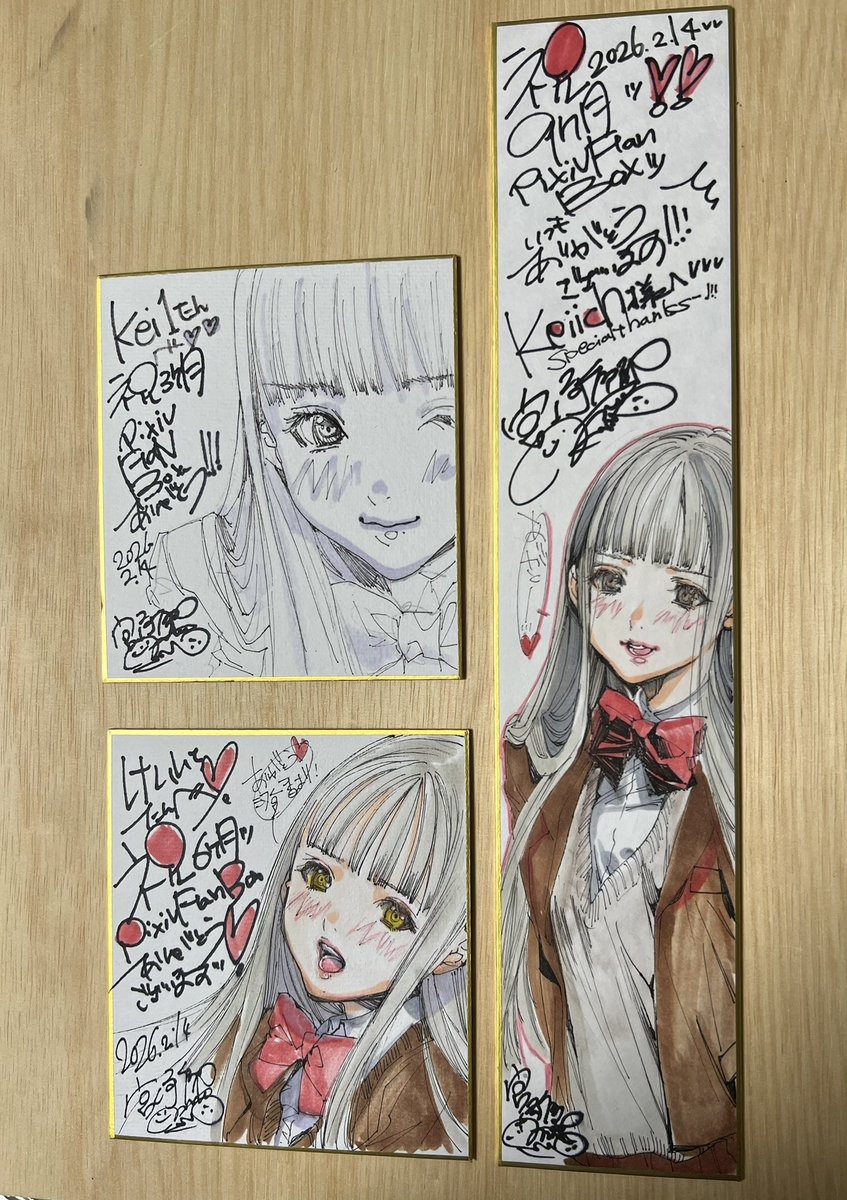 FanBOXブラック会員の特典色紙（3•6•9ヶ月）が届きました！！/Blush-DC