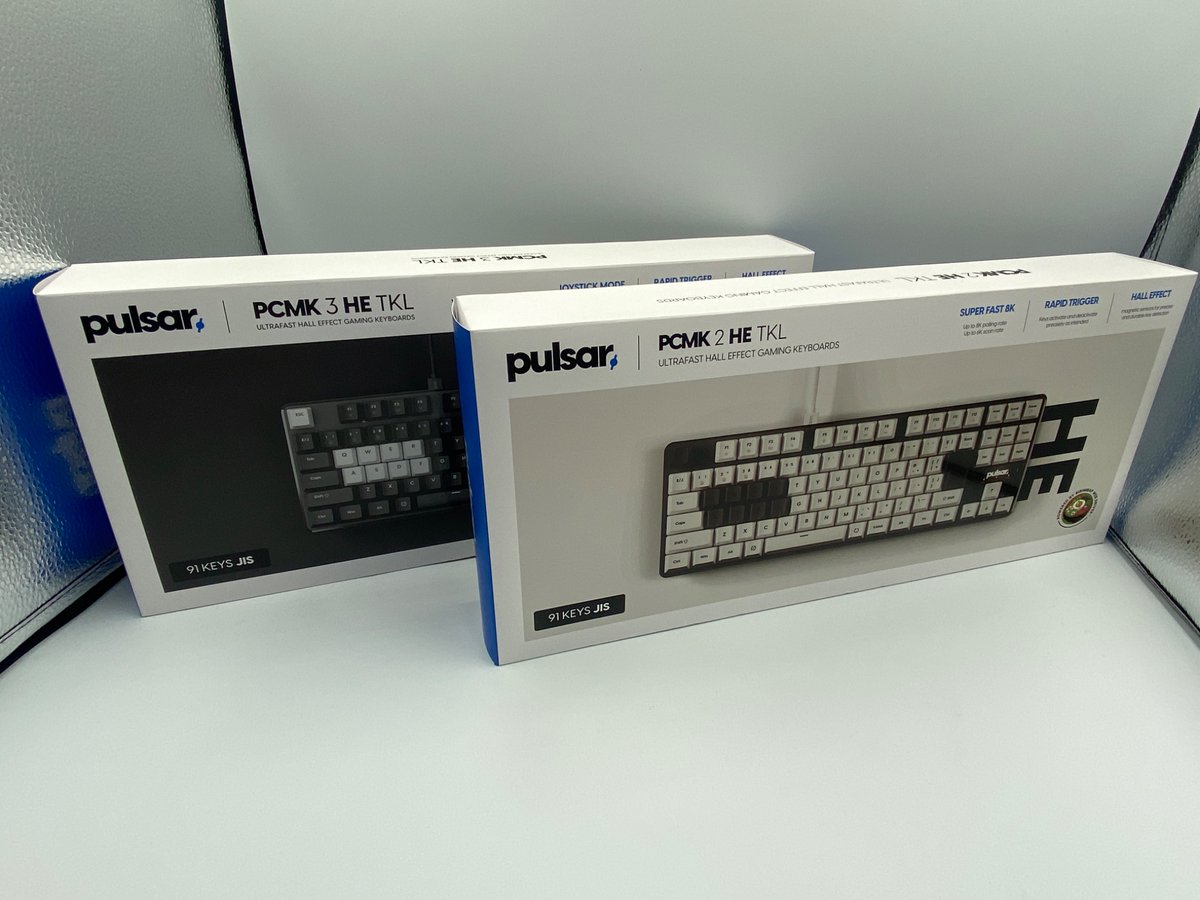 PK_shizuoka's tweet photo. ✨おすすめキーボード紹介✨
pulserのPCMK 3 HE TKL⌨
✅0.01mmの高精度検知
✅超低遅延 0.1ms
✅ラピッドトリガー対応
etc...... 書ききれないほどの最新機能、付属品が満載‼
#パソコン工房 #静岡 #pulser #VALORANT #APEX #ゲーミングPC #白PC https://t.co/AsBNZgq4tb