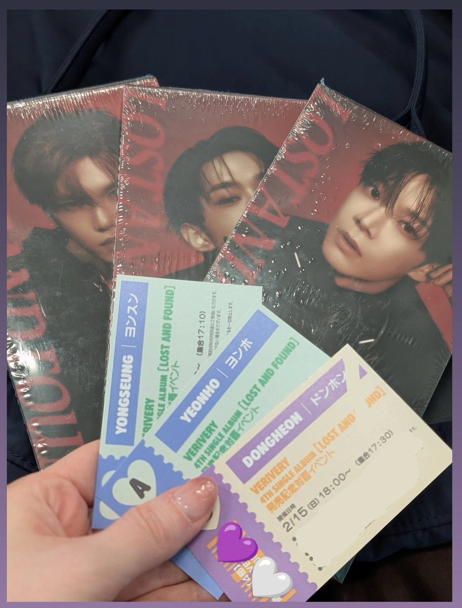 After yesterday's success with Kangmin's Fanmeeting, we're attending VERIVERY'S Fanmeeting today too 💜🤍 Japan is too good to be true. 😭🫶🏼

<a href="/lessa_cloveport/">» RED lessa. | 👑❤️</a>