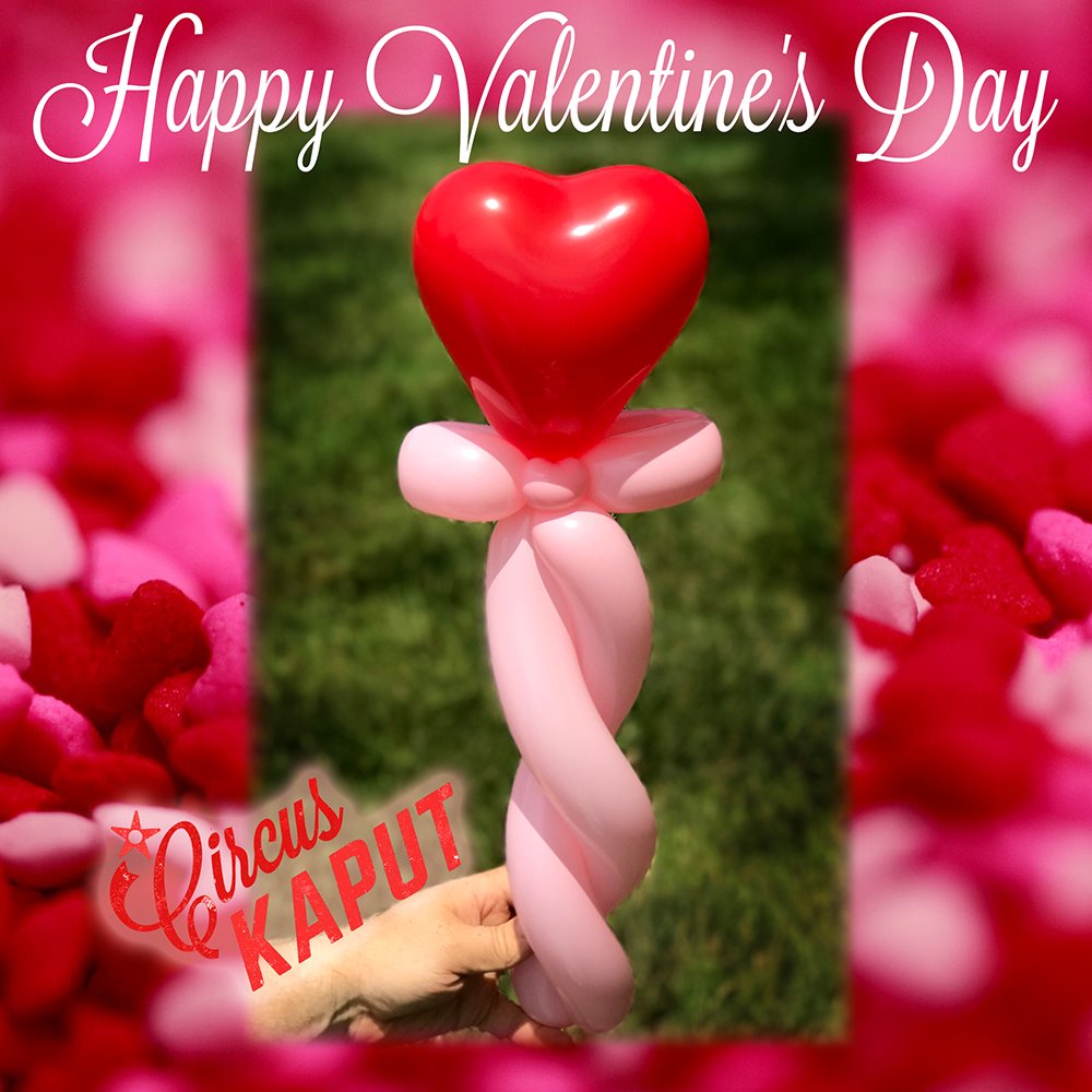 Happy Valentine's Day from Circus Kaput! 🩷 #circuskaput #balloontwisting #stlouis
