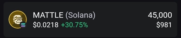 Only two things matter when to buy and when to sell, my entry point is 0.015 $MATTLE x.com/i/status/20221…