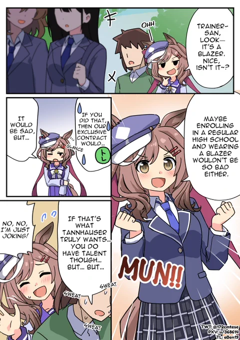 ブレザーとマチカネタンホイザ
英訳版です

#ウマ娘 #マチカネタンホイザ #ウマ娘英訳 #Umamusume #UmaTranslations 