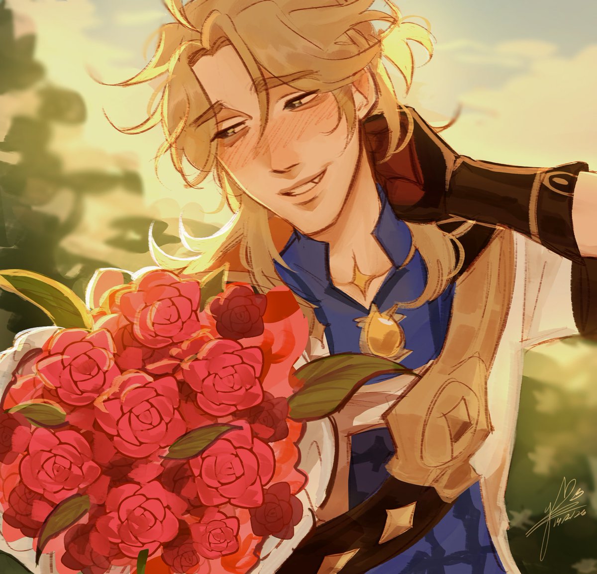 HAPPY VALENTINE’S EVERYBODY‼️‼️‼️

I’m one day late but HEY, albedo’s giving you flowers

💌

#GenshinImpact #Genshin #Albedo #Abedofanart #HappyValentinesDay