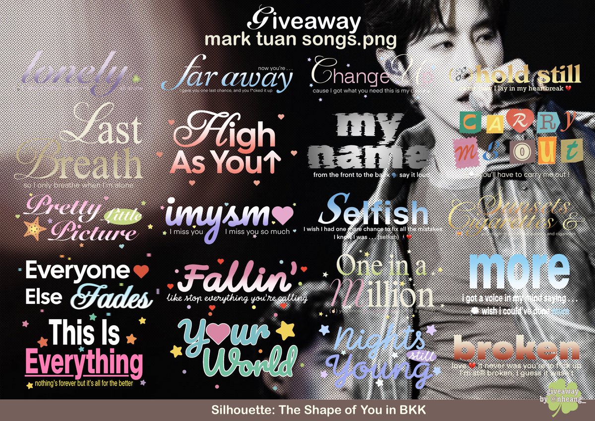 pls rt before use 🪽

🏹 giveaway / mt songs.png 
* do not repost | personal use only *

🔗 drive.google.com/drive/folders/…

#MarkTuanFanconBKK2026 #TheShapeofYou_BKK