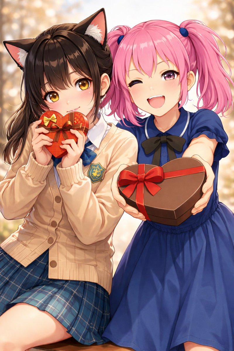 hehehehehe035 へへさんどーぞ🍫 #にゃん乃ちゃん #みー娘 #異〜物