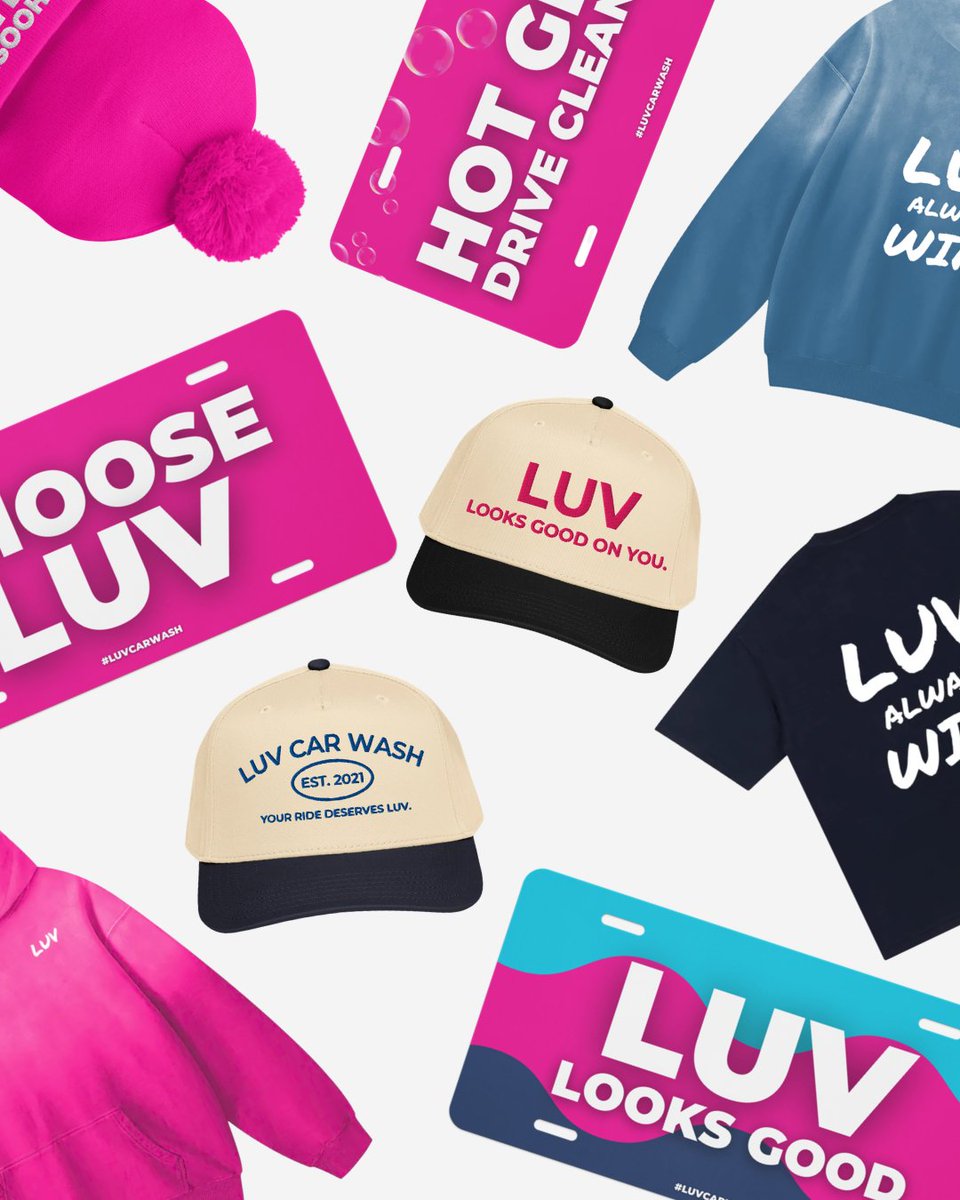 We’re more than clean cars.
We’re spreading LUV everywhere we go 📷
Introducing LUV Threads. Bold, Positive, Unapologetically Fun.
Our store is officially LIVE 📷
Shop now → luvthreads.com
#ChooseLUV #SpreadLUV #LUVCarWash #CarWash