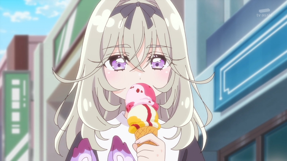 まだアイス食べてる #nitiasa #precure 