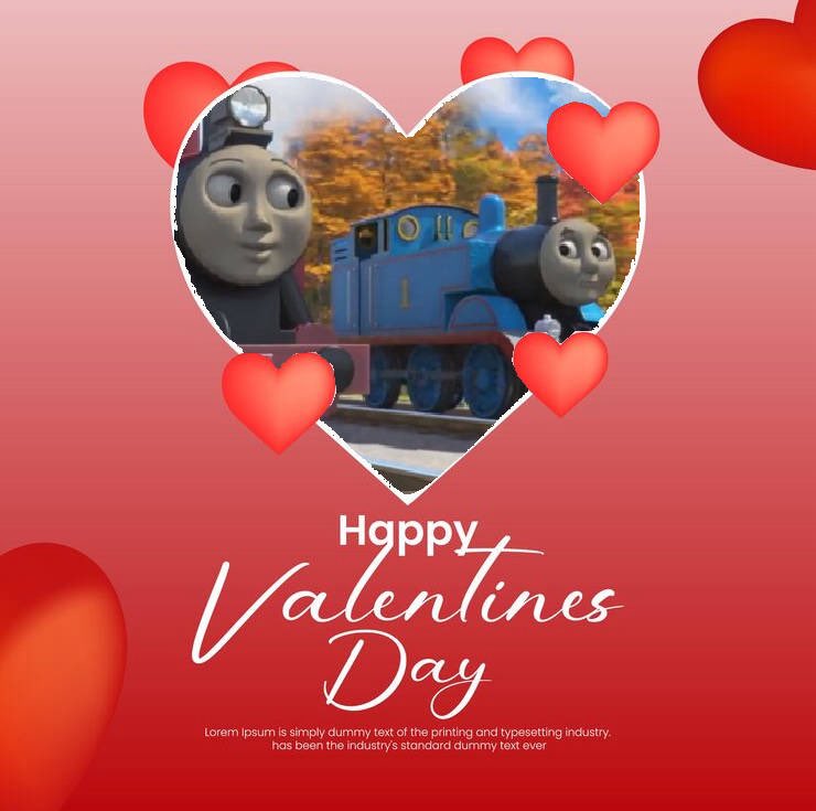 Thomas x Rosie Valentine’s Day #thomasthetankengine #thomasandfriends #thomasxrosie