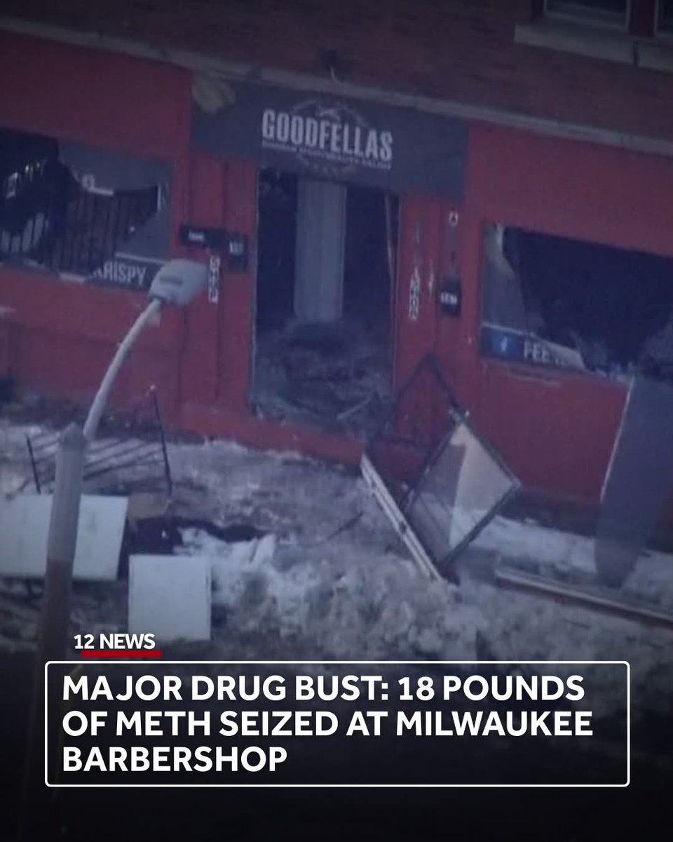 A series of search warrants executed in Milwaukee, Waukesha, and West Allis, including a raid at MKE's Goodfellas Barbershop (Metcalfe Park, North side), led to a major drug seizure of 18 pounds of meth, fentanyl, and cocaine.

The Drug Enforcement Administration confirmed that