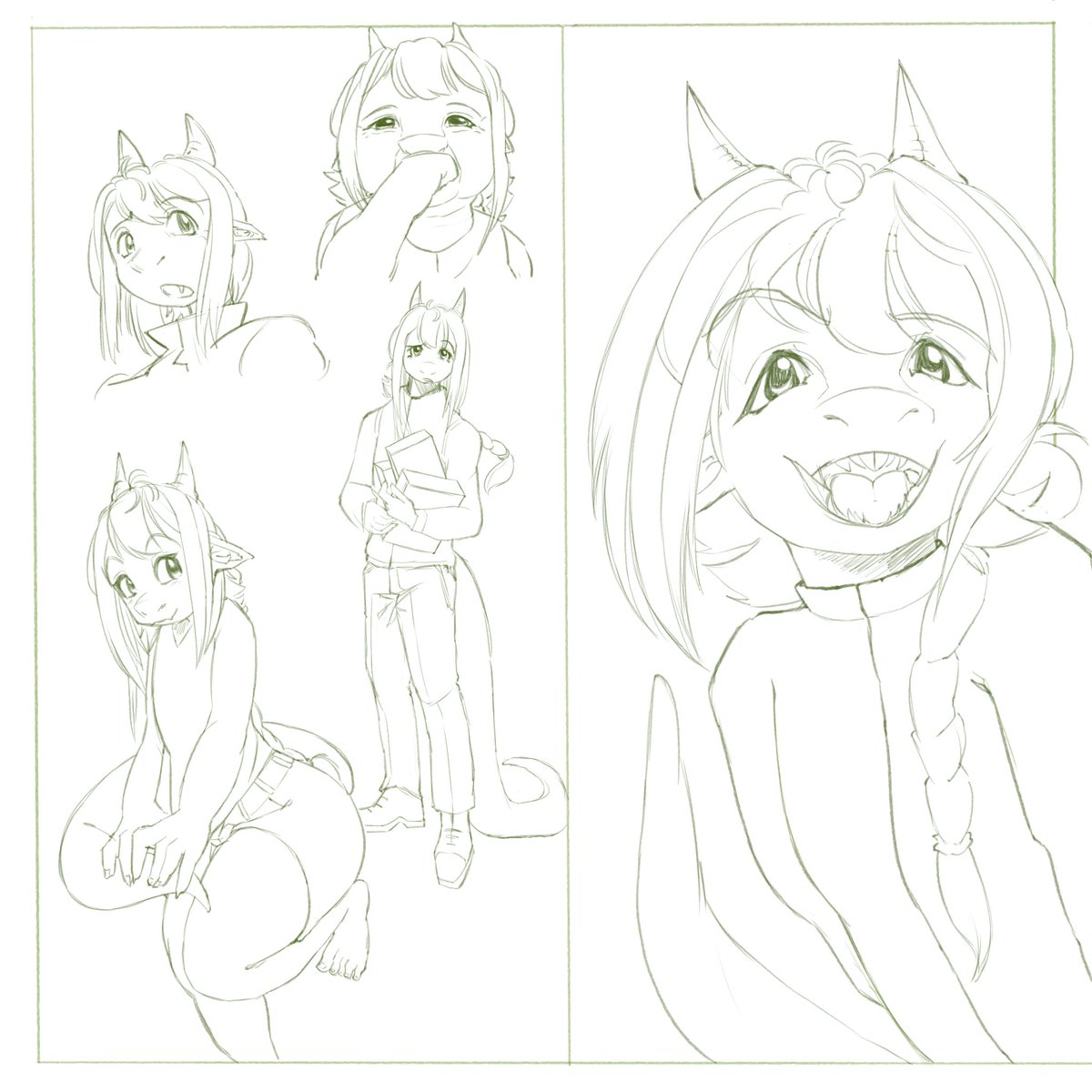 Kosutoto's tweet photo. here's the full version, this sketch was mean to post it on my birthday but got me late, im thinking on give it color https://t.co/4pZuXNg0ea