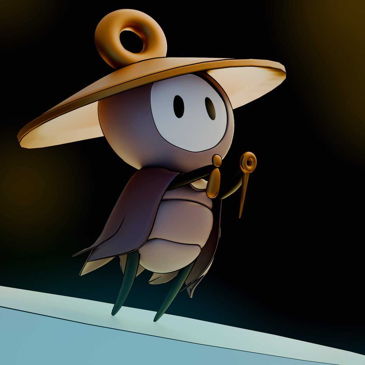 CharaS91410's tweet photo. Sherma from silksong in 3D.
a quick 3D challenge to design a character in 1 hour.
what do you think?
.
#sherma #hollowknight #silksong #3D #blender #challenge https://t.co/VVgJFevep0