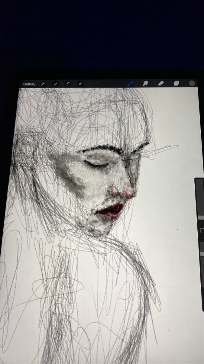GothKuriMage's tweet photo. Step-by-step process for a painting of mine. I’m a big fan of keeping sketch lines present in the final draft of paintings :)
#artmoots #smallartists #painting #digitalart #darkart https://t.co/xYlxczt263