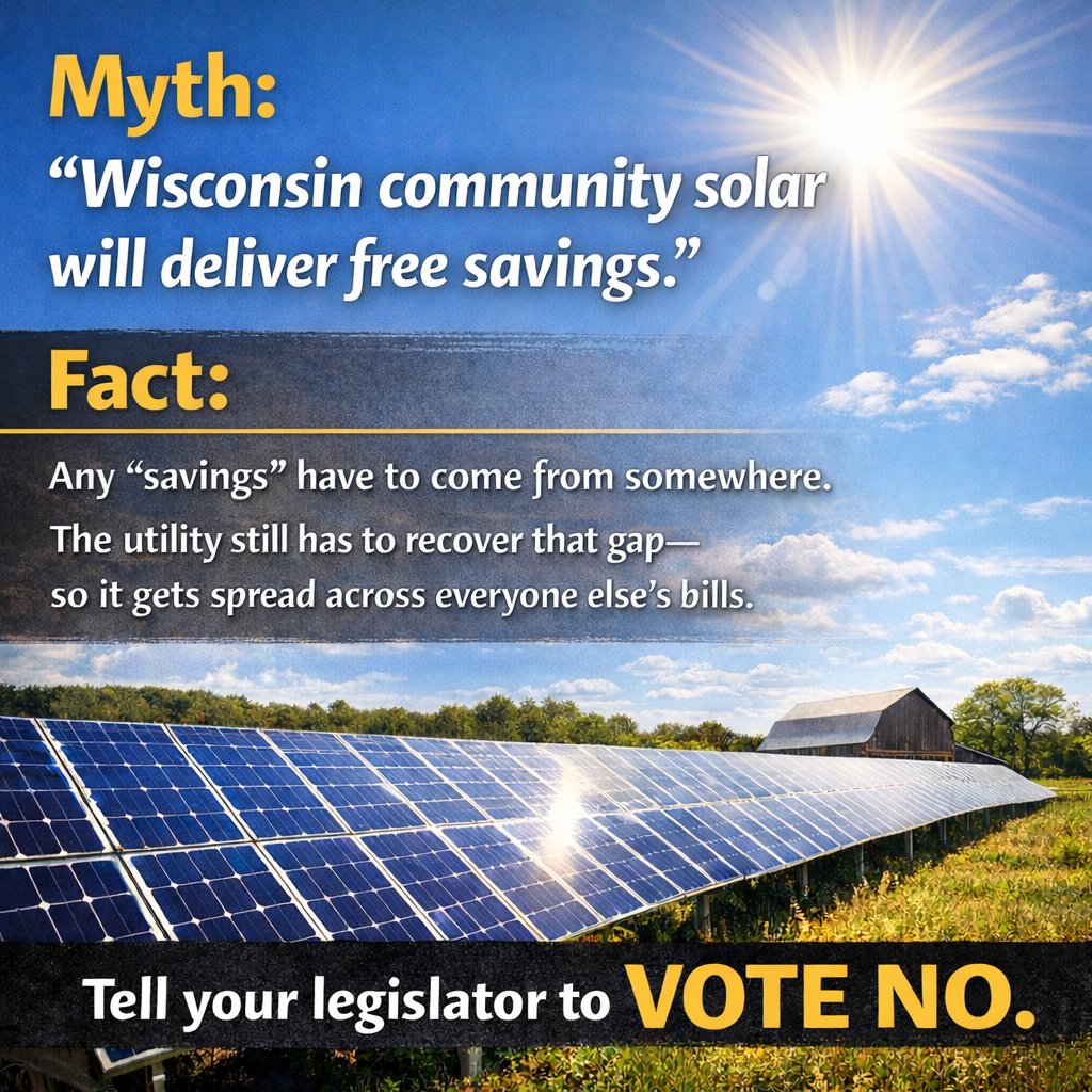 Fair Rates for Wisconsin's Dairyland tweet media