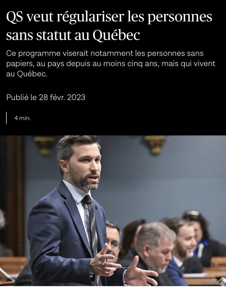 Je sors tout juste d’une entrevue à la Première chaîne à l'émission <a href="/toutpeutarriver/">Tout Peut Arriver</a> durant laquelle Guillaume Cliche-Rivard et moi avons eu l'occasion de débattre sur le thème de l’immigration. Lors de la discussion mon collègue député m’a accusé de mentir et de manquer