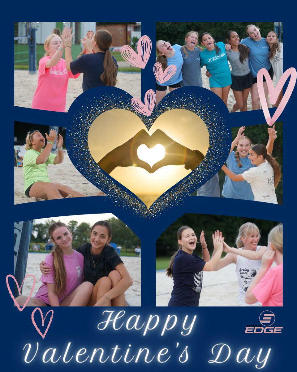 SportsEdgeAth's tweet photo. Roses are red, the sand is gold 🤍🏐
So grateful for the teammates who feel like family, the sunsets after practice, and a sport we absolutely love. Happy Valentine’s Day from our beach crew 💕🌊 https://t.co/Ot1CKWVt3W