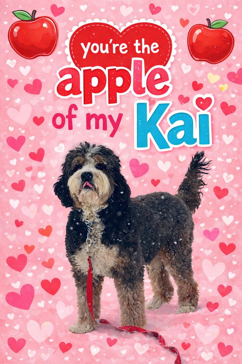 Custom pet Valentine cards
