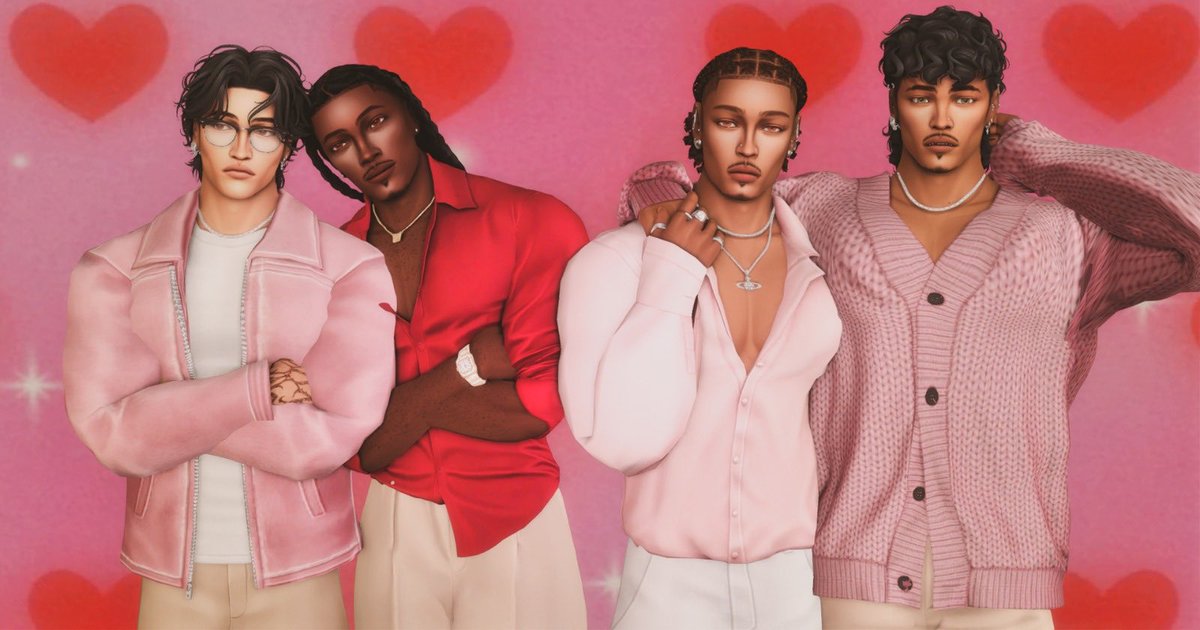 TheeDreamxr's tweet image. Happy Valentine’s Day❤️🩷🤍!!!

#Sims4 #ShowUsYourSims