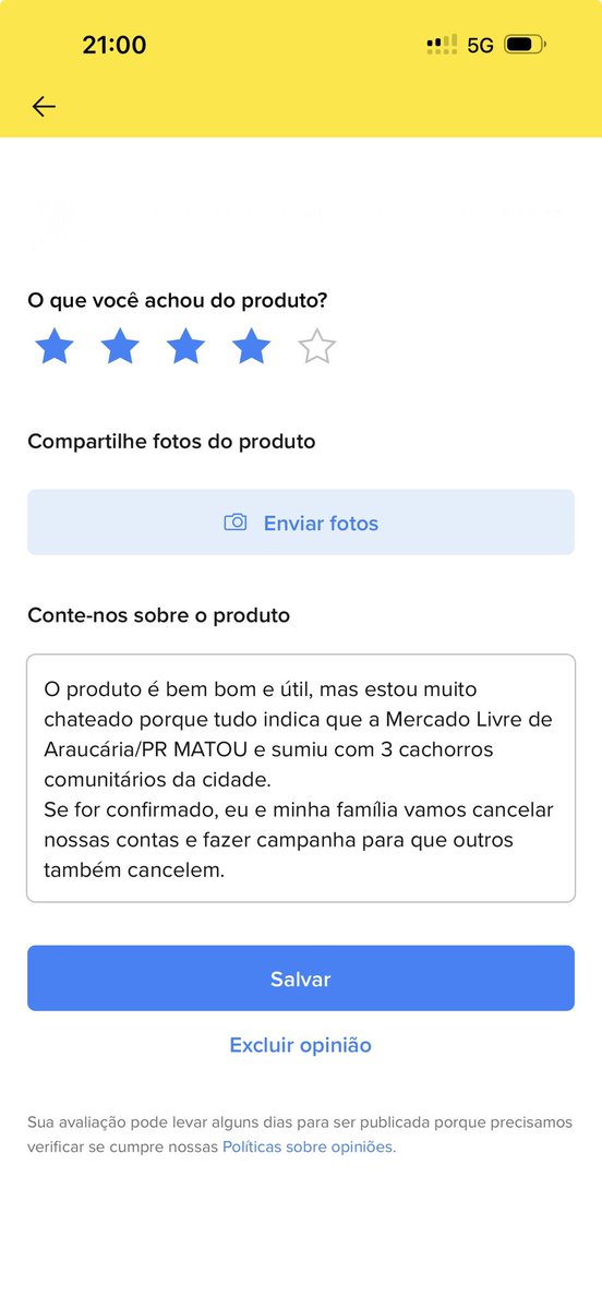 mello1400's tweet photo. O @MercadoLivre pediu feedback de compra.
Eu dei.
Sugiro que vocês também avaliem o @MercadoLivre.
Enquanto o @MercadoLivre não explicar #OndeEstaoOsCachorros, nós não vamos parar de cobrar! https://t.co/xed8TYESby