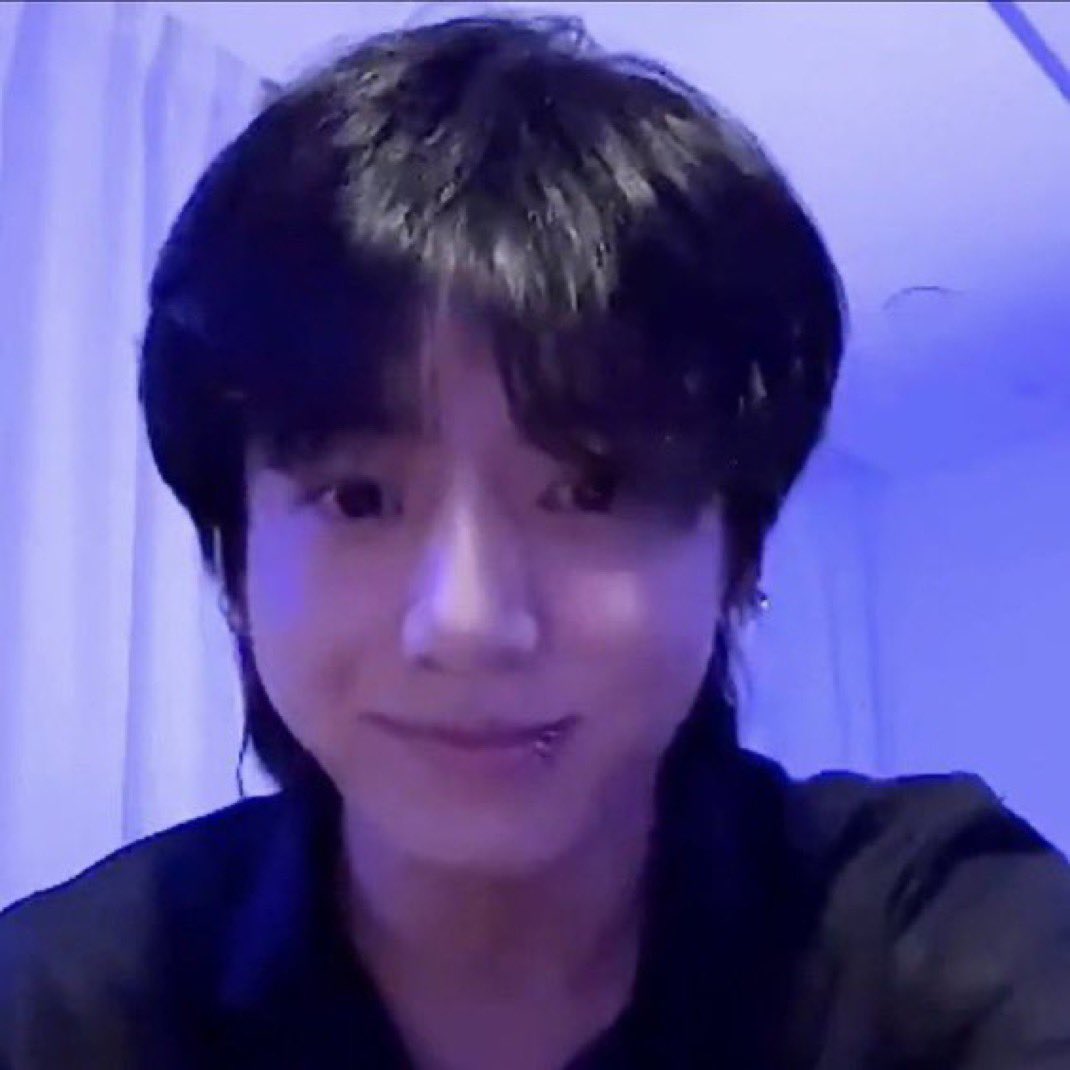 he got his good boy smile on