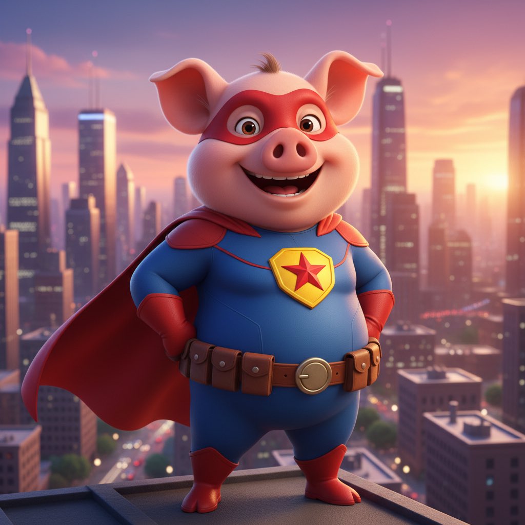 Oink is ready to fly …… Get in now