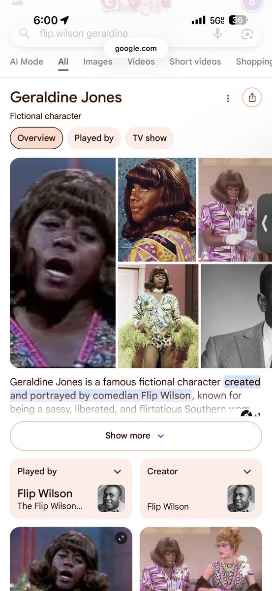 linkthe7th's tweet photo. @hanblicheya @NatCon2022 Geraldine Jones, Flip Wilson character https://t.co/1Yx94DoQbL