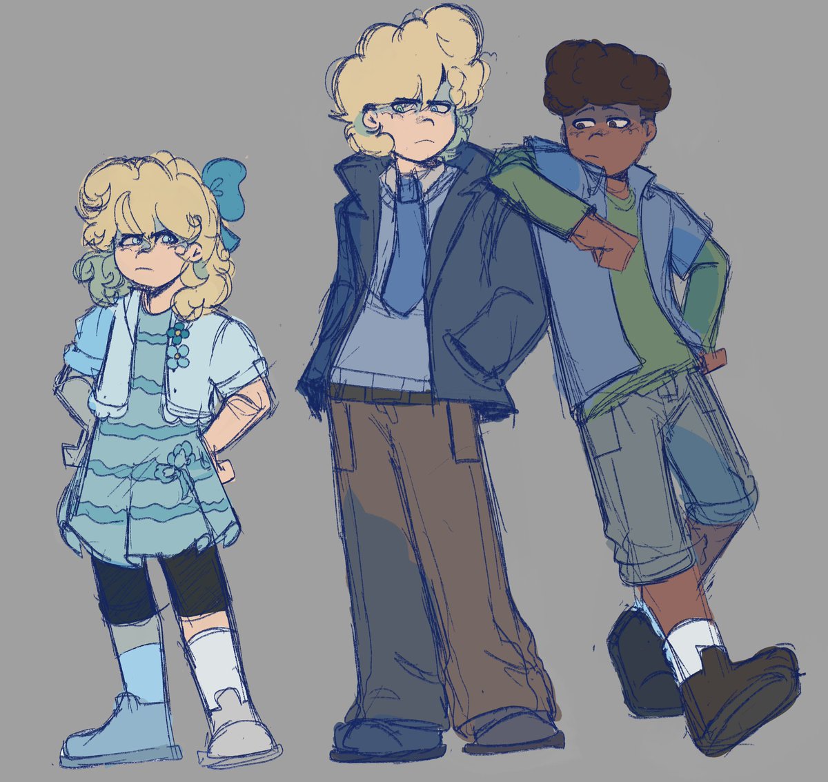 #captainunderpants Just a doodle of the evil versions and Heidi.