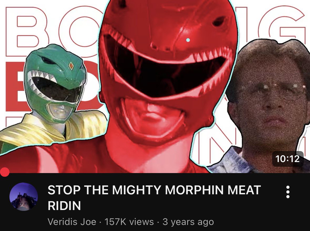 This videos stock raise every time new power rangers news drops