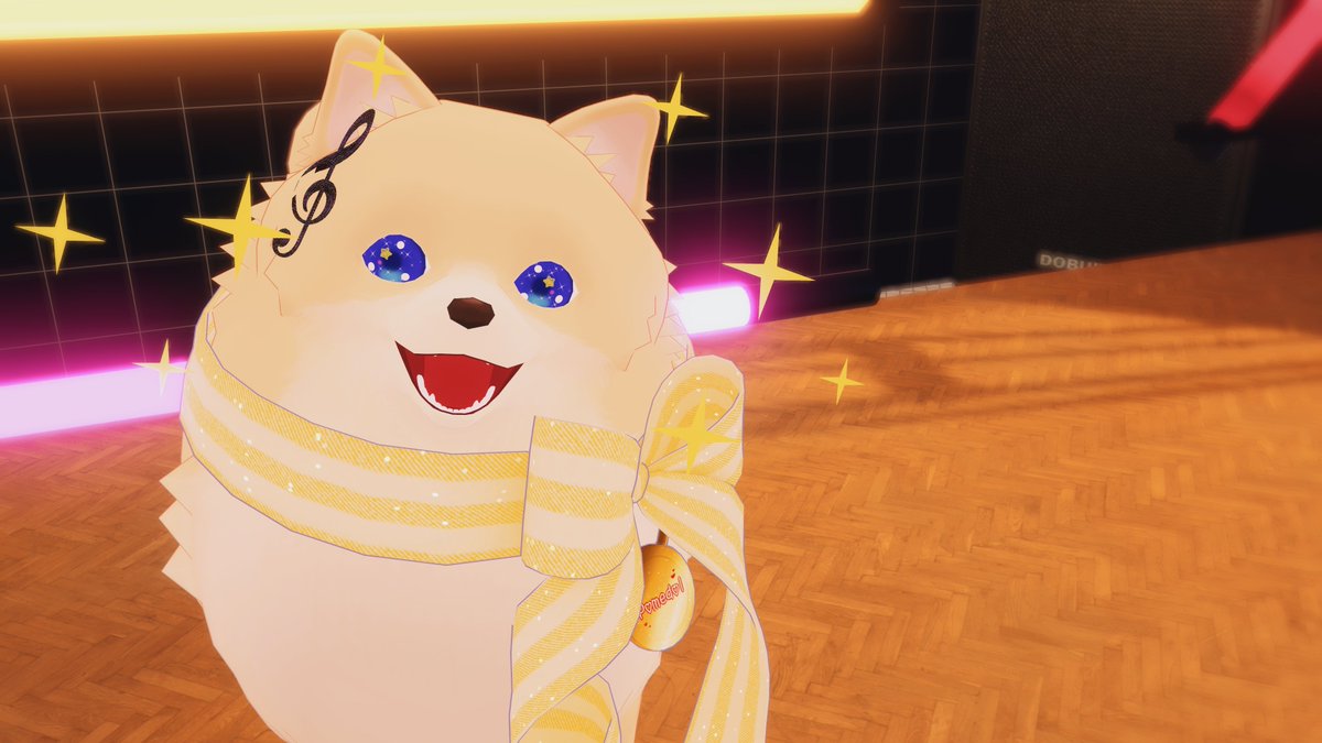 ぽめまるはポメラニアンのアバターですにゃ！
クオリティめちゃたかいけどもう販売おわっちゃったにゃ！ポメラニアンアイドルは唯一無二になってしまったにゃ！
#メタスカVR