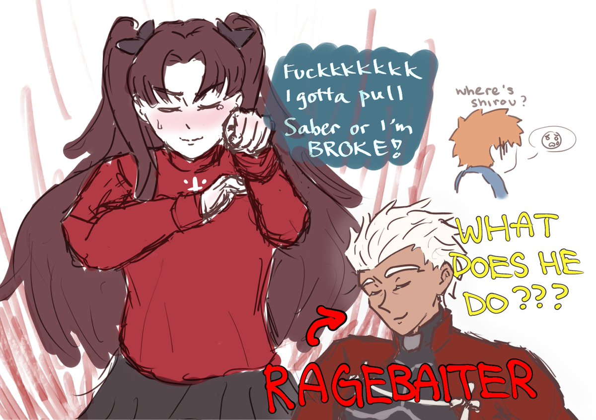 started reading fsn with oomfie who barely knows anything abt fate on valentines day