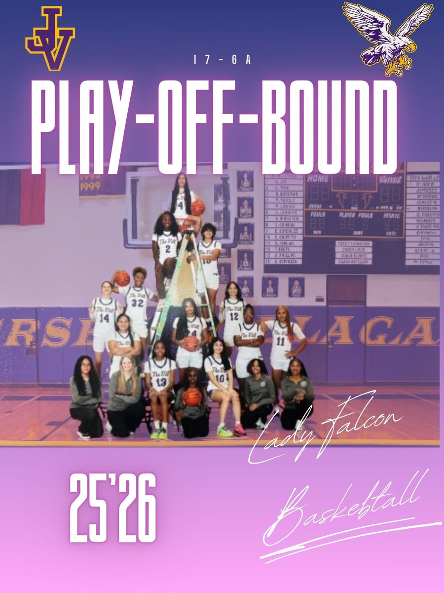 The wait is over! 3rd season and PLAYOFF BOUND!! Lady Falcons vs Bellaire Cardinals on Monday 2/16 at 5:30 in Bi-District round. Show your Falcon pride and join us! Link coming soon. #heartngrit #family #teamworkmakesthedreamwork