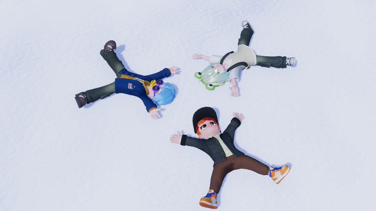 kuttiizu's tweet photo. 車がガチャ１回で出てびっくりしました。
雪に３人で背中をこすりつけて遊んでましたｗ
#ハートピア
＃ハートピアスローライフ https://t.co/07NXAFxgfT