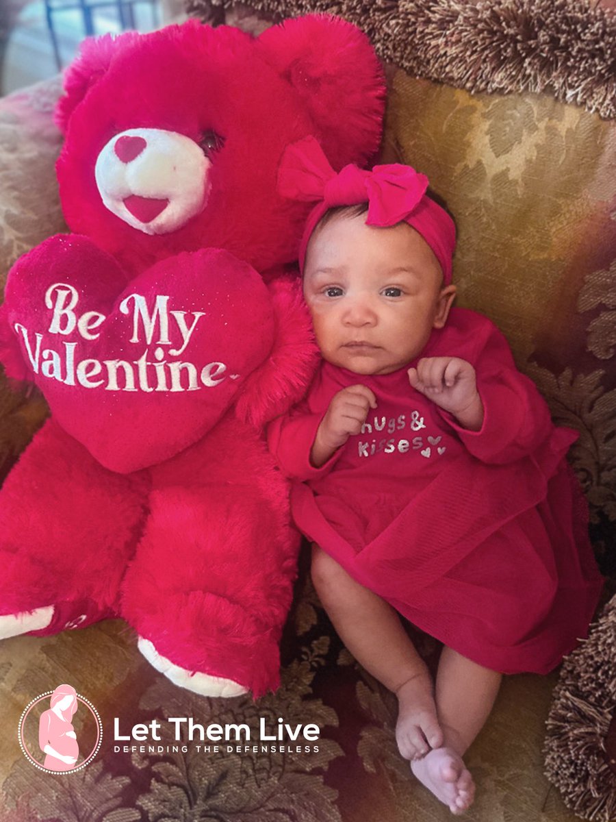Baby “Hadassah” wishes everyone a happy Valentine’s Day today! Her mom “Sylvia” sent us this sweet photo last Valentine’s day, and it’s also featured in the 2026 Calendar. You can still order a copy here: shop.letthemlive.org/products/2026-…