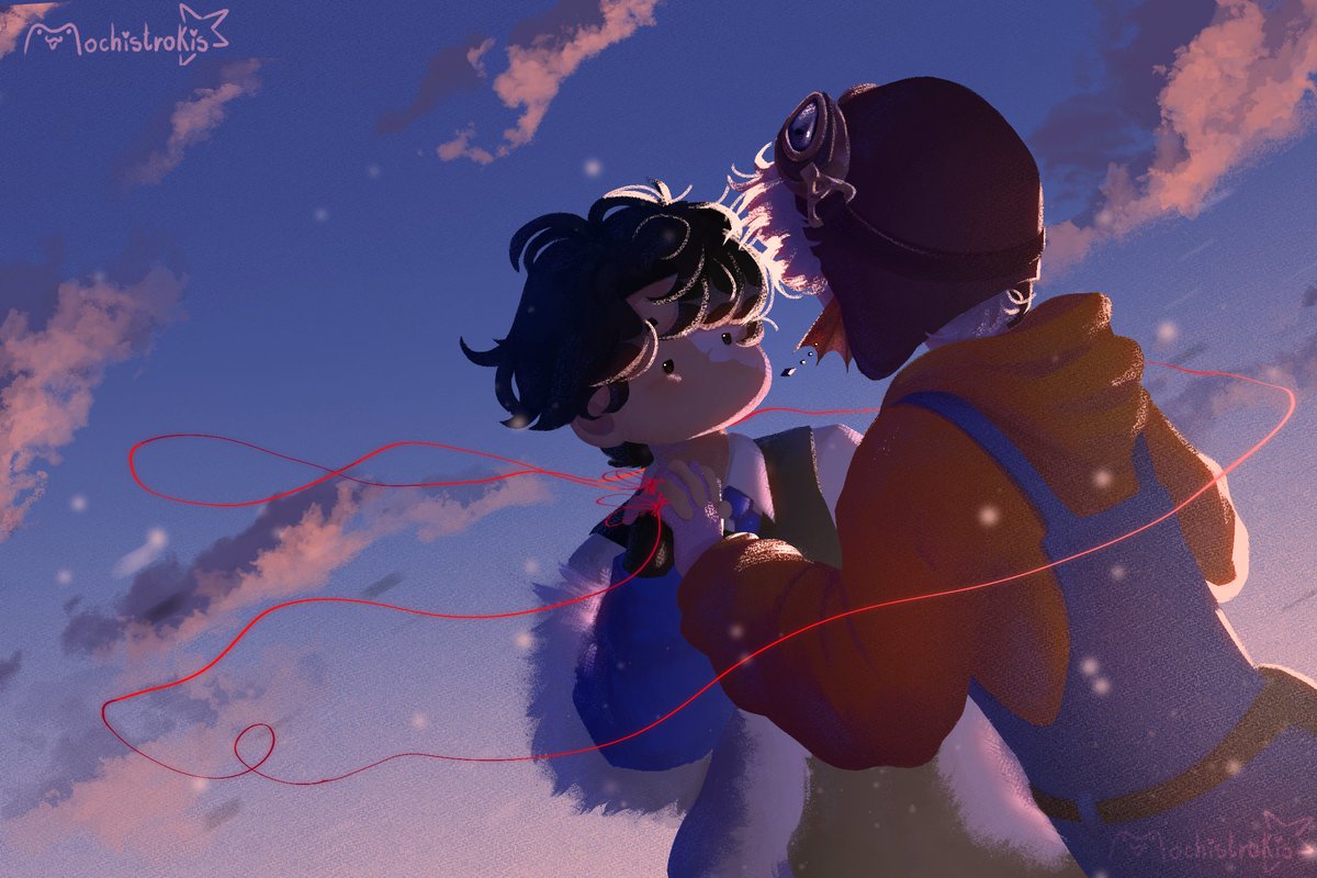 Participé en esto!! Aquí les dejo mi dibujo con la prompt de "hilo rojo"

Vayan a darle mucho amor a la collab :33!!

#natazel