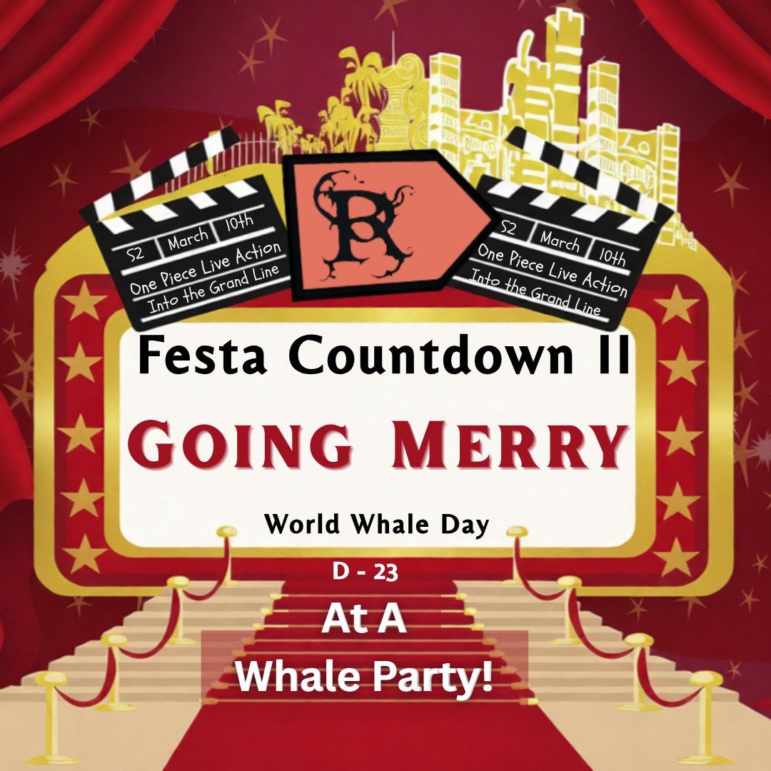 D-23 Prompt: Going Merry At a whale party! 🐳 

Remember to use the hashtags: #OPLAFesta #WorldWhaleDay