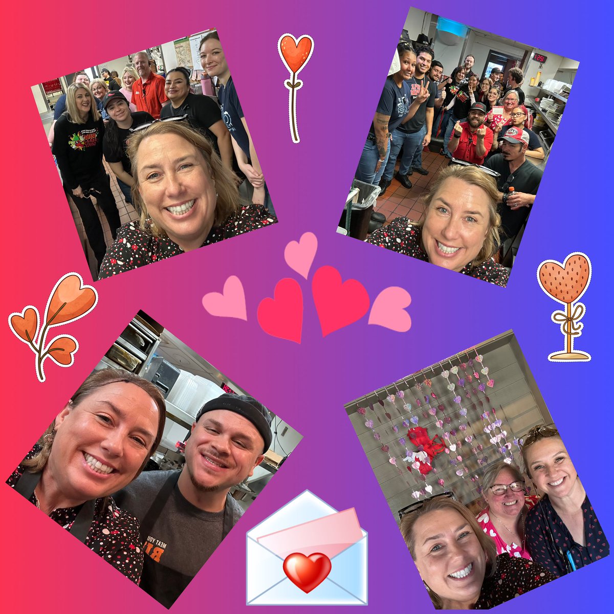DeannaOrlando's tweet image. Happy Valentine’s Day from the Orlando Area. Team @Chilis Murrieta and Temecula were staffed up, stocked up and ready to serve up some delicious food and drinks with a side of excellent hospitality. #Chilislove