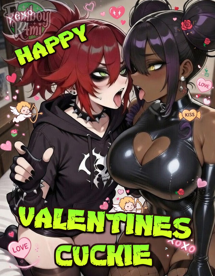 FemboyK4mi's tweet image. Happy Valentines silly 𝐂𝐔𝐂𝐊𝐈𝐄𝐒 ~ 

     What are you gonna do today?
Ehhhh... wait I don't give a 𝐅𝐗𝐂𝐊 actually.