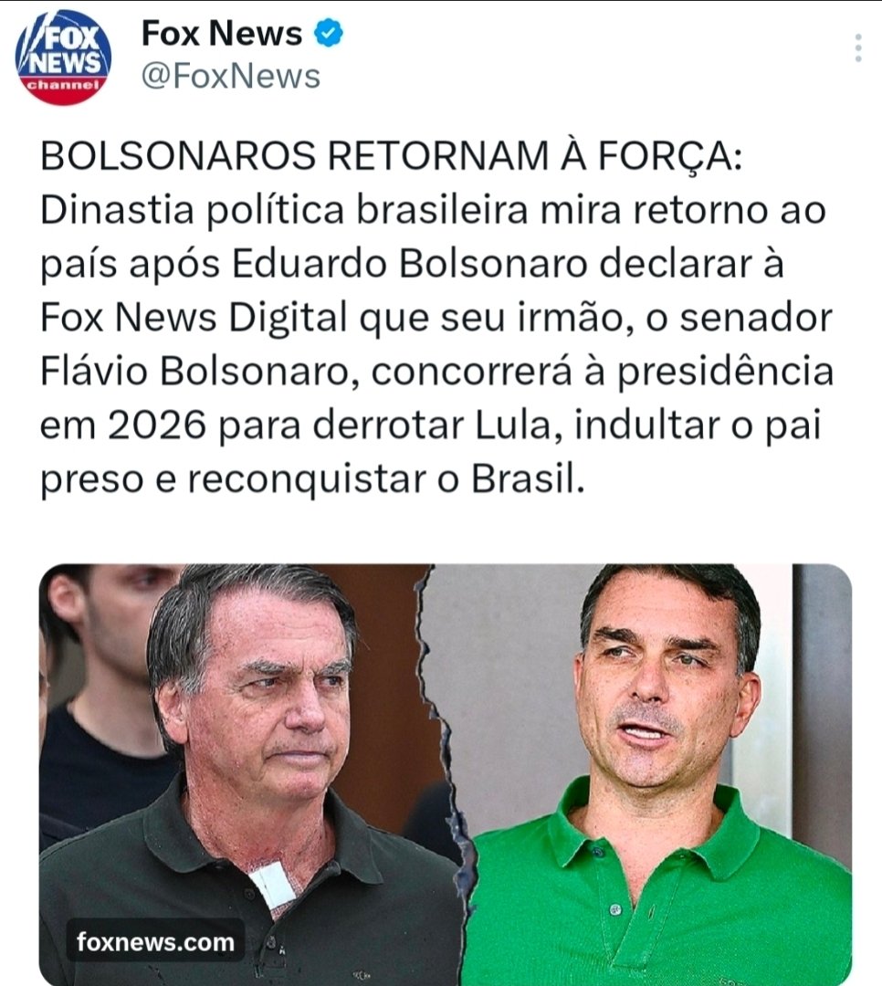 O mundo e o Brasil reconhecem a força política de Bolsonaro. Qualquer projeto de poder que desvie ou enfraqueça essa direção, necessariamente, é assinar a pena de morte de todos! Humildade!