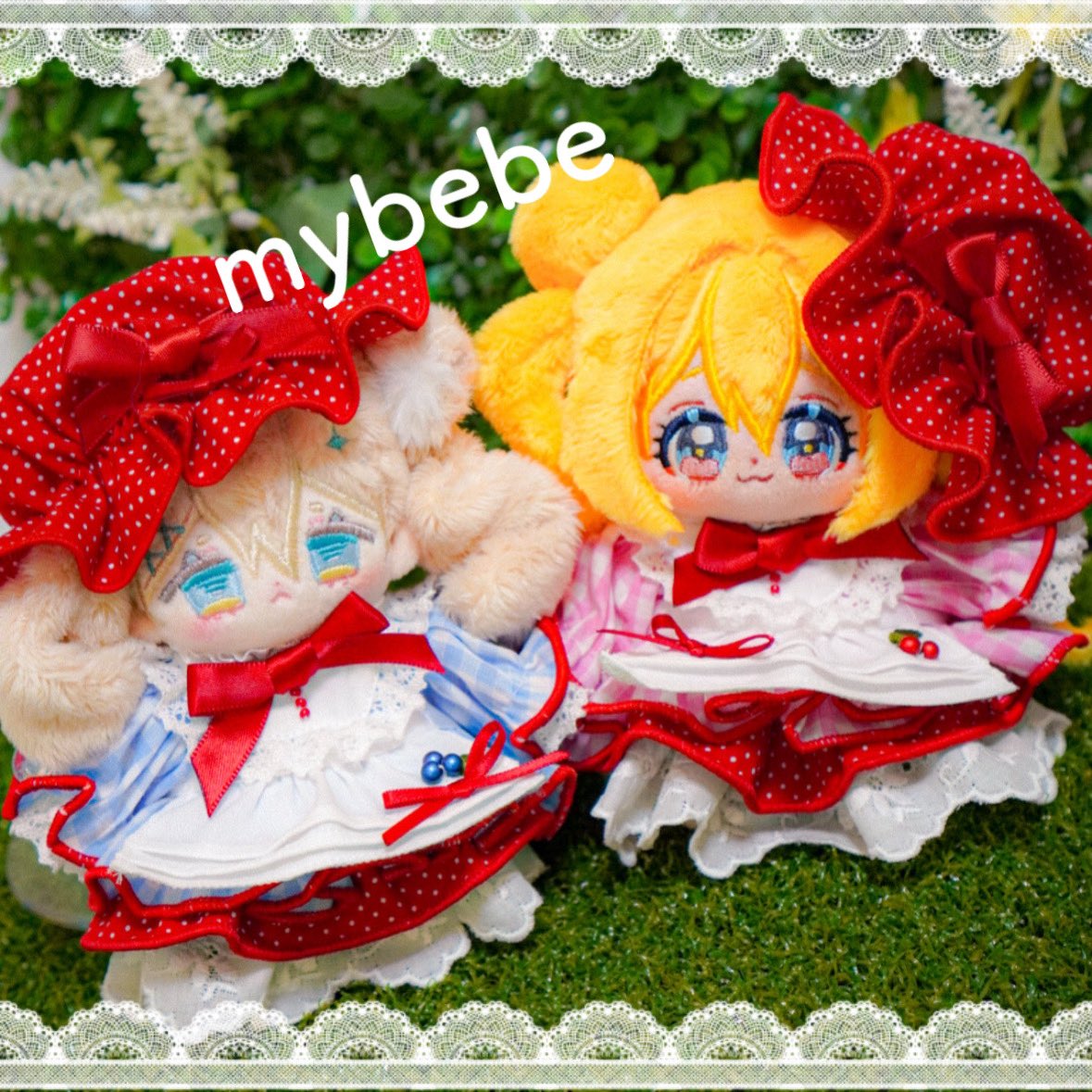 ୨୧⏔⏔♡⏔⏔୨୧
　mybebe
　プレゼント企画

10cmぬいサイズのお洋服-ブルーベリータルトとストロベリータルト-の試作品をプレゼントします🌟
　※一部装飾がお写真と異なります※
ご希望の色をコメントしてください🎶✐☡

条件:フォロー&amp;RP&amp;リプライ
抽選発表:2/20 21:00

#みゅべべ服
#ぬい活